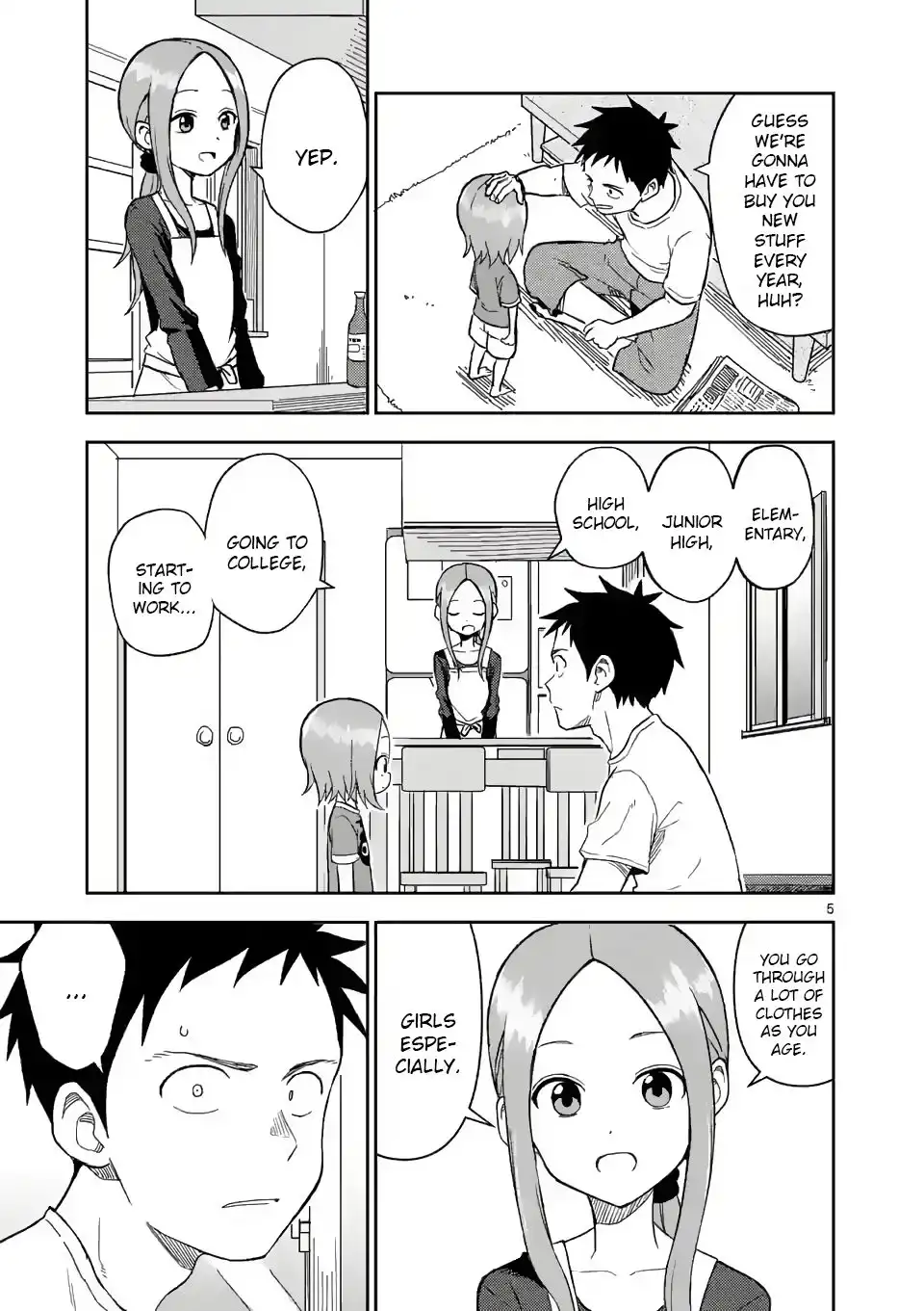 Karakai Jouzu no (Moto) Takagi-san Chapter 156 5